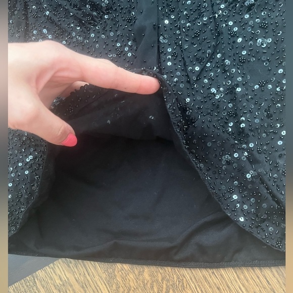 ESCADA Sequin Beaded embellished Short Sleeve Tie front Top Women’s size small - Picture 9 of 10
